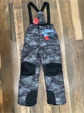NWT Weatherproof snowboard ski bibs boy 14-16